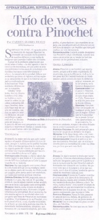 Trío de voces contra Pinochet