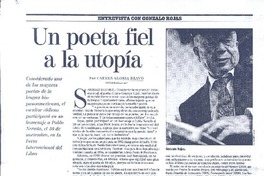 Un poeta fiel a la utopía