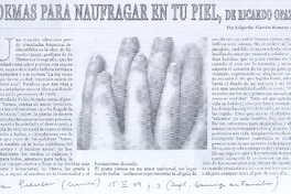 Poemas para naufragar en tu piel