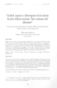 Ciudad, espacio y ciberespacio en la ciencia ficción reciente