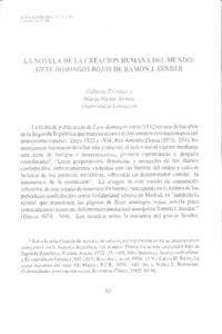 La novela de la ceación humana del mundo