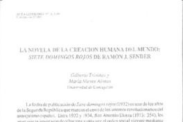 La novela de la ceación humana del mundo