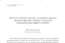 Presentación de Tatuaje de Marina arrate
