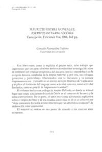 Mauricio Ostria González