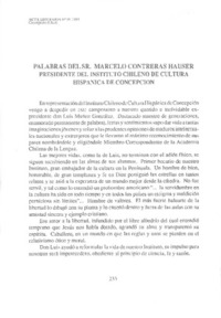 Palabras del Sr. Marcelo Contreras Hauser