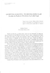 Escritura femenina escritura especular
