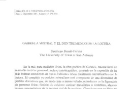 Gabriela Mistral y el tremendo don de la locura