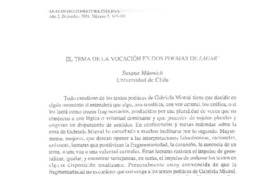 El tema de la vocación en dos poemas de Lagar