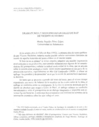 Dramaturgia y modernidad en Gilles de raiz de Vicente Huidobro