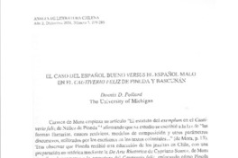 El caso del español bueno versus el español mal en El cautiverio feliz de Pineda y Bascuñán