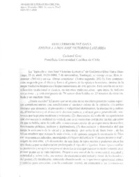 Epístola a don José Victorino Lastarria