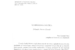 Mandrágora mántica