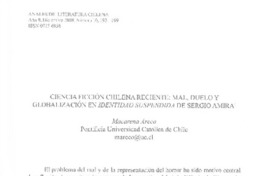 Ciencia ficción chilena reciente