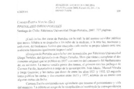 Espistolario Diego Portales