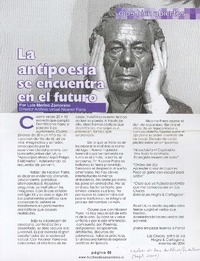 La antipoesía se encuentra en el futuro