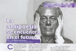 La antipoesía se encuentra en el futuro