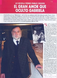 El gran amor que ocultó Gabriela