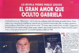 El gran amor que ocultó Gabriela