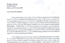 Una posible desatadura