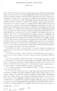Entrevista a Jaime Valdivieso