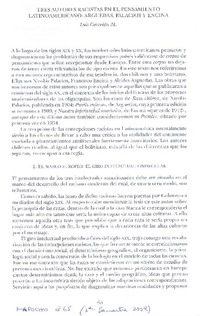 Tres autores racistas en el pensamiento latinoamericano: Arguedas, Palacios y Encina