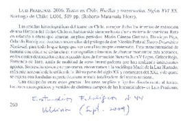 Teatro en Chile. Huellas y trayectorias. Siglos XVI-XX