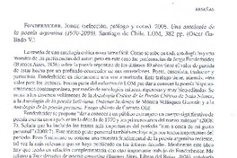 Una antología de la poesía argentina (1970-2008)
