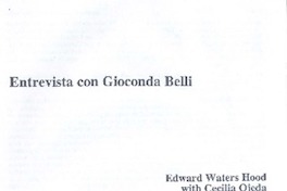 Entrevista con Gioconda Belli