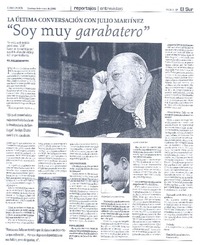 "Soy muy garabatero"