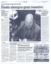 Hasta siempre gran maestro