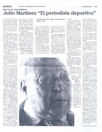 Julio Martínez "El periodista deportivo"