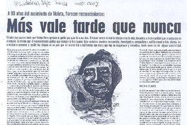 Más vale tarde que nunca