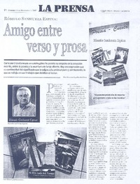 Amigo entre verso y prosa