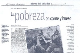 La pobreza en carne y hueso