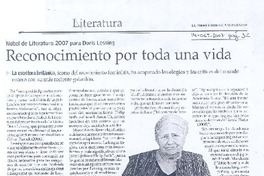 Reconocimiento por toda una vida