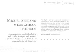 Miguel Serrano y los amigos poerdidos (entrevista)