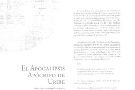 El apocalipsis apócrifo de Uribe