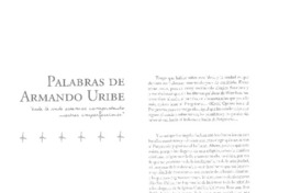 Palabras de Armando Uribe