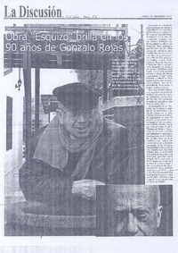 Obra "Esquizo" brilla en los 90 años de Gonzalo Rojas