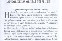 Amador de las orillas del Maule