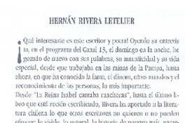 Hernán Rivera Letelier
