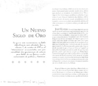 Un nuevo siglo de oro (entrevista)
