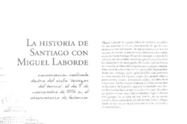 La historia de Santiago con Miguel Laborde