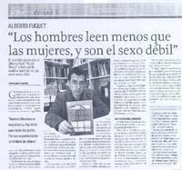 "Los hombres leen menos que las mujeres, y son el sexo débil"