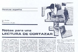 Notas para una lectura de Cortázar