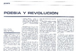 Poesía y revolución