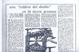 Una "caldera del diablo" en la sierra peruana