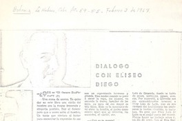Dialogo con Eliseo Diego