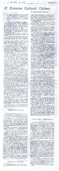 El universo cultural chileno