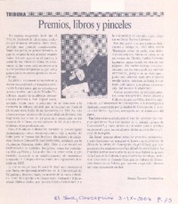 Premios, libros y pinceles